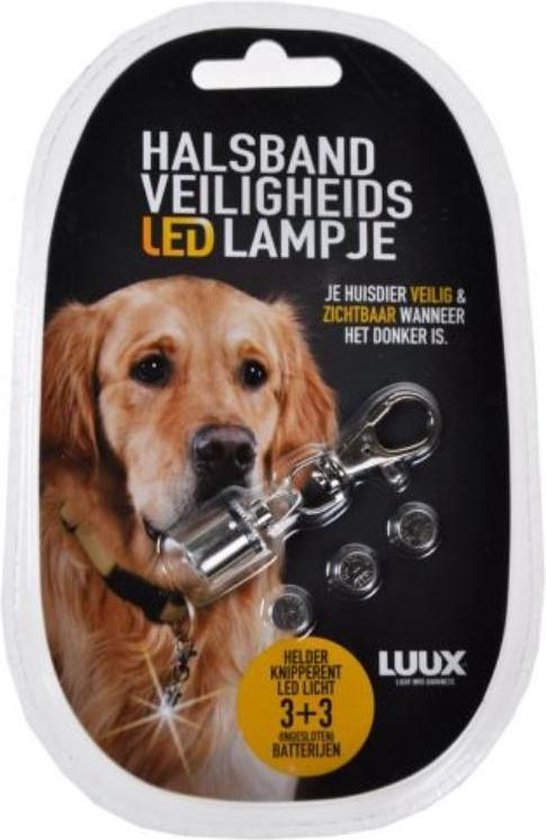 Halsband lampje | honden lampje | LED lampje zodat huisdier veilig en zichtbaar in donker is