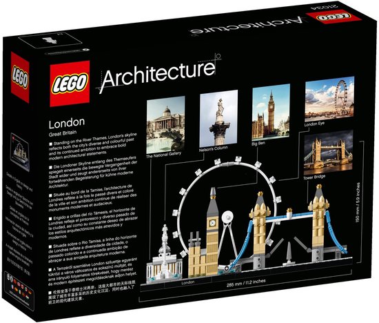 LEGO Architecture Londen Skyline Collectie Decoratie en Bouwpakket voor Volwassenen 21034