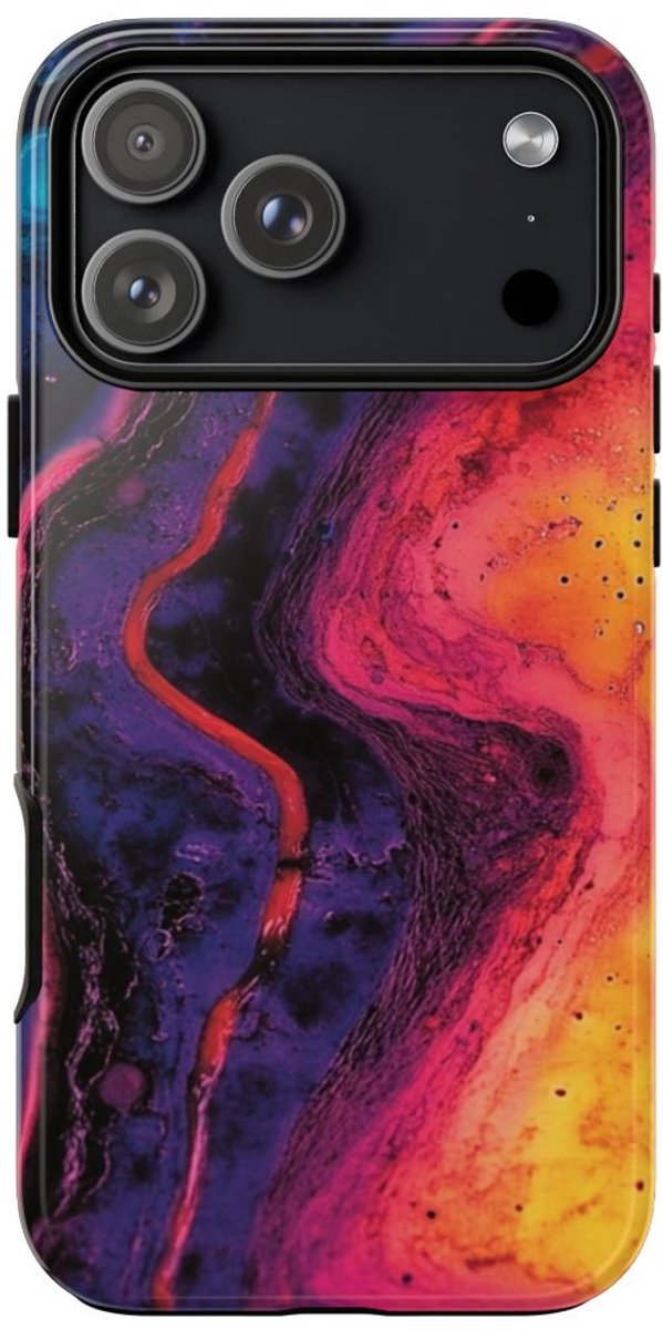 Abstracte Kleurrijke Vloeibare Kunst – Telefoonhoesje Geschikt voor iPhone 17 Pro Max