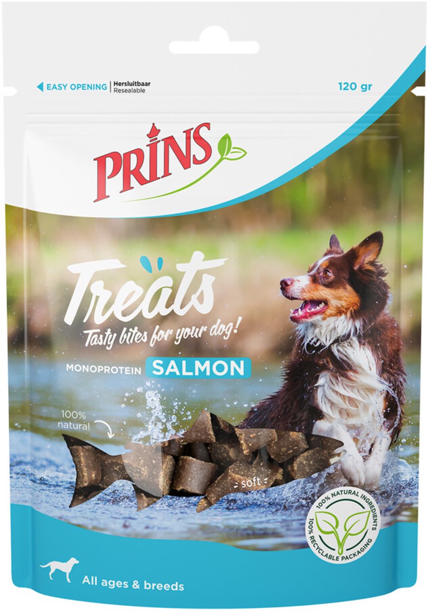 Prins - Treats - Hondensnacks - Zalm - 6 x 120g