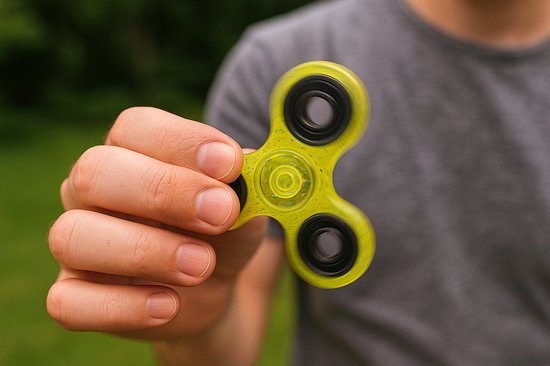 Extreme Spinner Glitter Geel van Stretch Fun — afbeelding 5