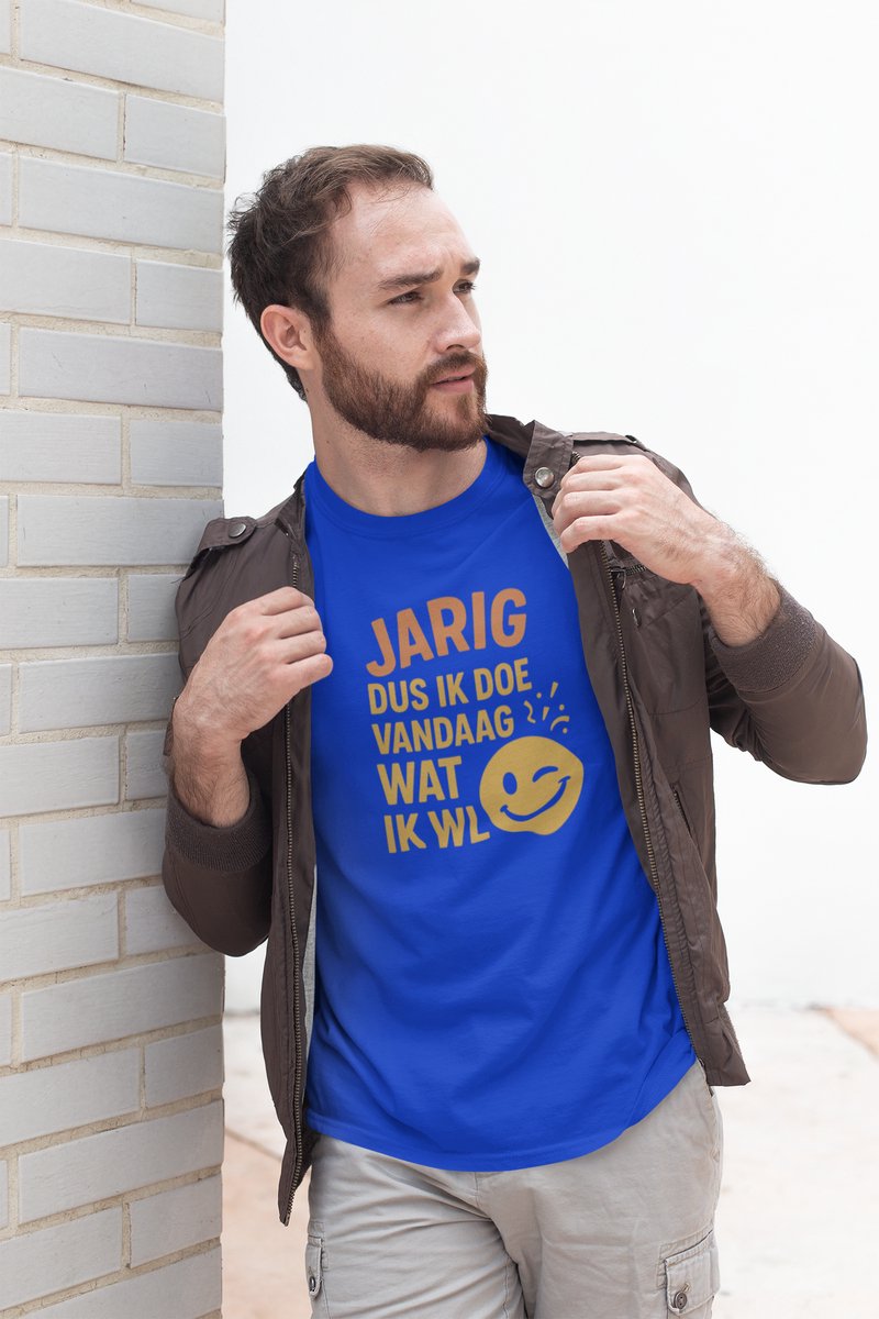 Doe Wat Ik Wil - Verjaardag T-shirt Blauw - Grappig T-shirt - Maat XXL - Verjaardag Cadeau Mannen - Limited Edition