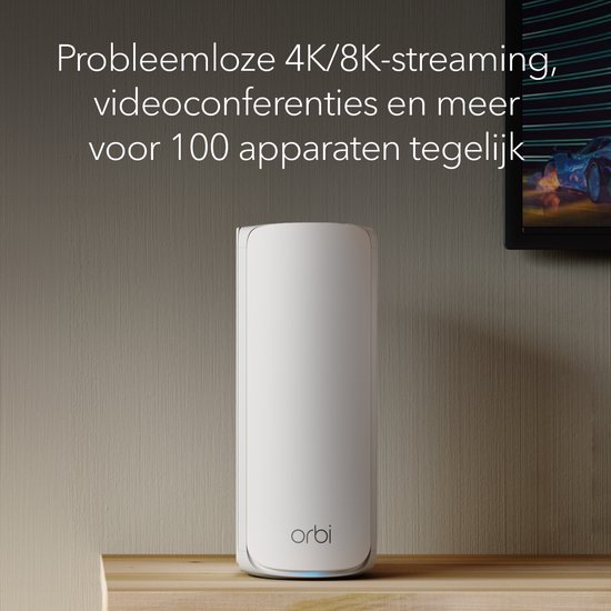 NETGEAR Orbi RBE773 - WiFi multiroom - WiFi 7 - 11 000 Mbps - Pack de 3