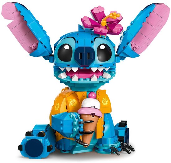 LEGO ǀ Disney Stitch, Jouet de Construction pour Enfants, Set avec Cornet de Glace, Figurine à Construire, Idée Cadeau pour Les Filles et Garçons Dès 9 Ans Fans du Célèbre Film Lilo et Stitch 43249