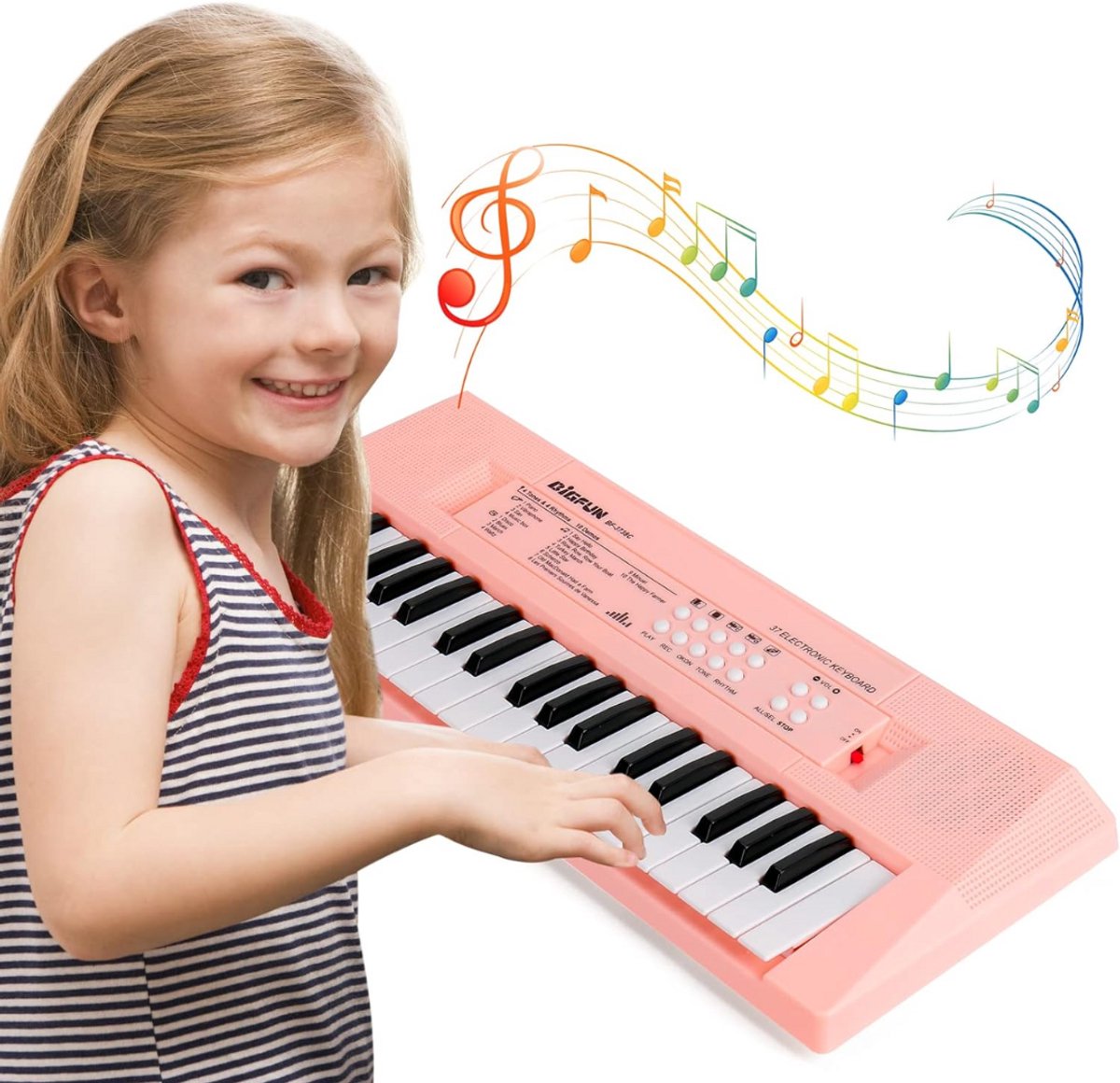 MKSS® Kinder Piano - Kinderspeelgoed - Baby Keyboard - Roze