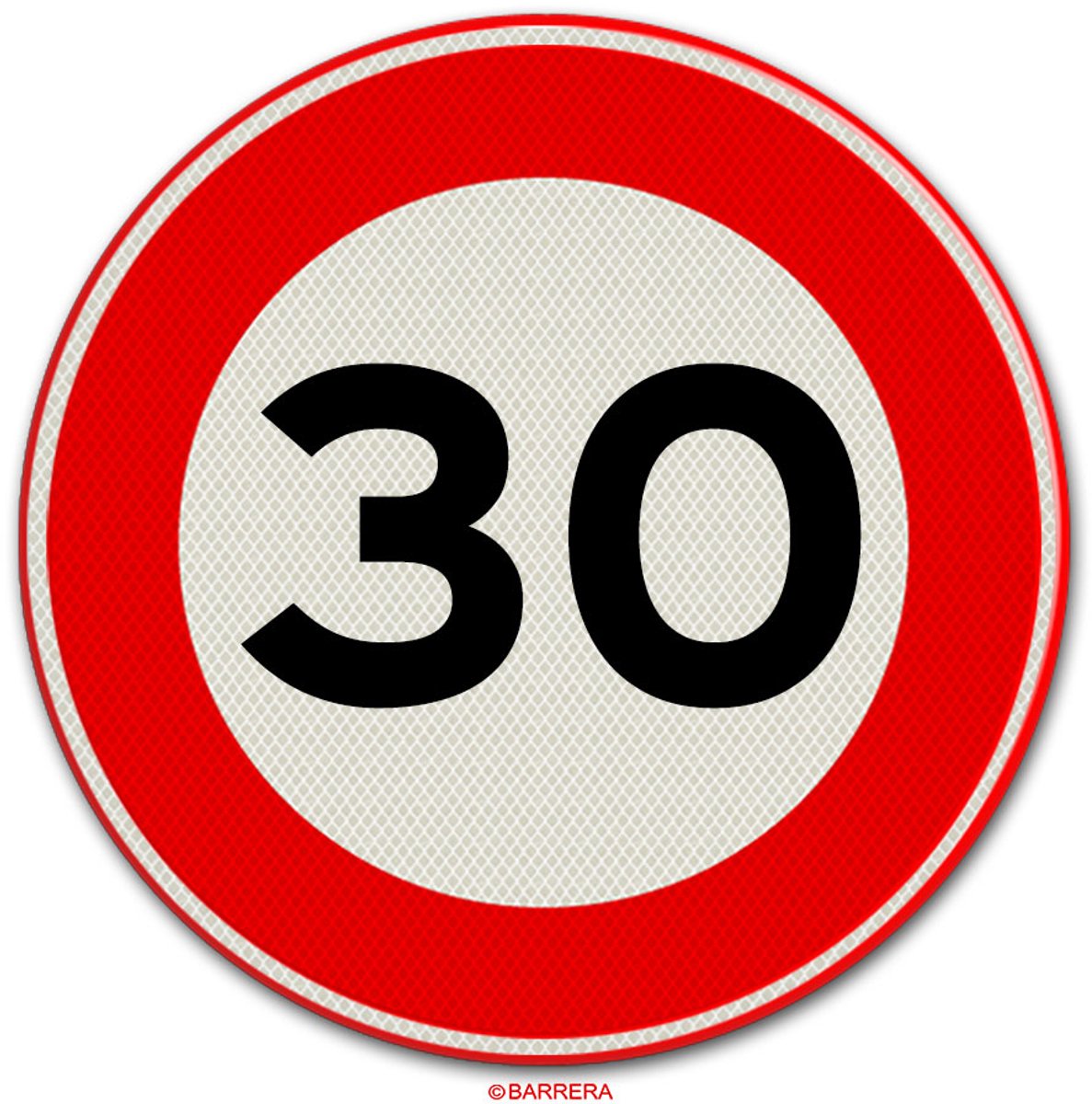 Maximum snelheid 30 km | Verkeersbord A01-30