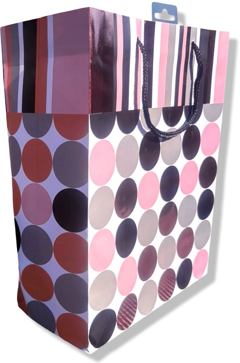 4 Luxe Cadeautasjes A4 formaat 33x26cm - Kerst Papieren cadeautasjes met Full-color bedrukking