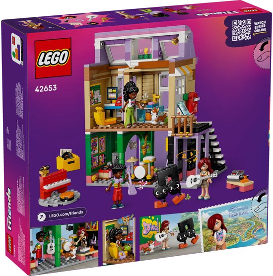 LEGO Friends Kit de construction de magasin de musique et d'appartement pour Enfants - 42653