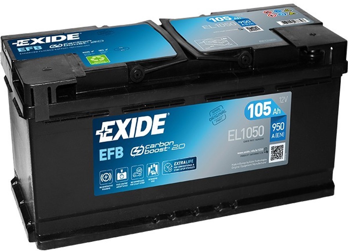 Exide Technologies EL1050 Start-Stop 12V 105Ah EFB