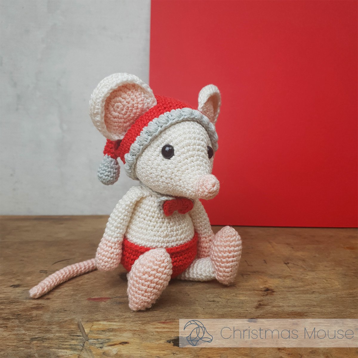 HardiCraft Kerstmuis haken - DIY haakpakket voor kerst — afbeelding 6