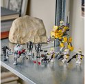 Présentation du Battle Pack LEGO Star Wars 327th Star Corps Clone Troopers avec AT-RT walker, canon laser, droïde jouet et clone troopers.
