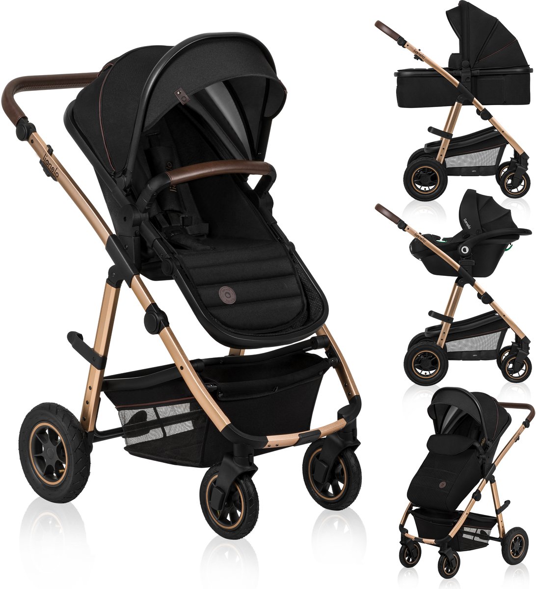 Lionelo Amber 3 in 1 Kinderwagen met (EAN: 5903771705745) - Lionelo - €399,99