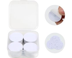 Allecto Premium - Étiquettes NFC 50 pièces Cartes NFC Wit Blanco Autocollants mm NTAG215 NFC avec Colle adhésif Compatible avec TagMo Amiibo Téléphone Fonction NFC Convient pour une description facile.