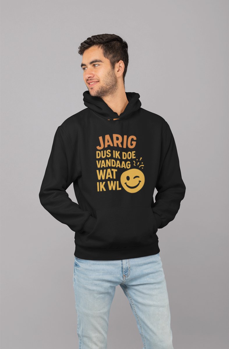 Doe Wat Ik Wil - Verjaardag Hoodie Zwart - Grappig Hoodie - Maat M - Verjaardag Cadeau Mannen - Limited Edition