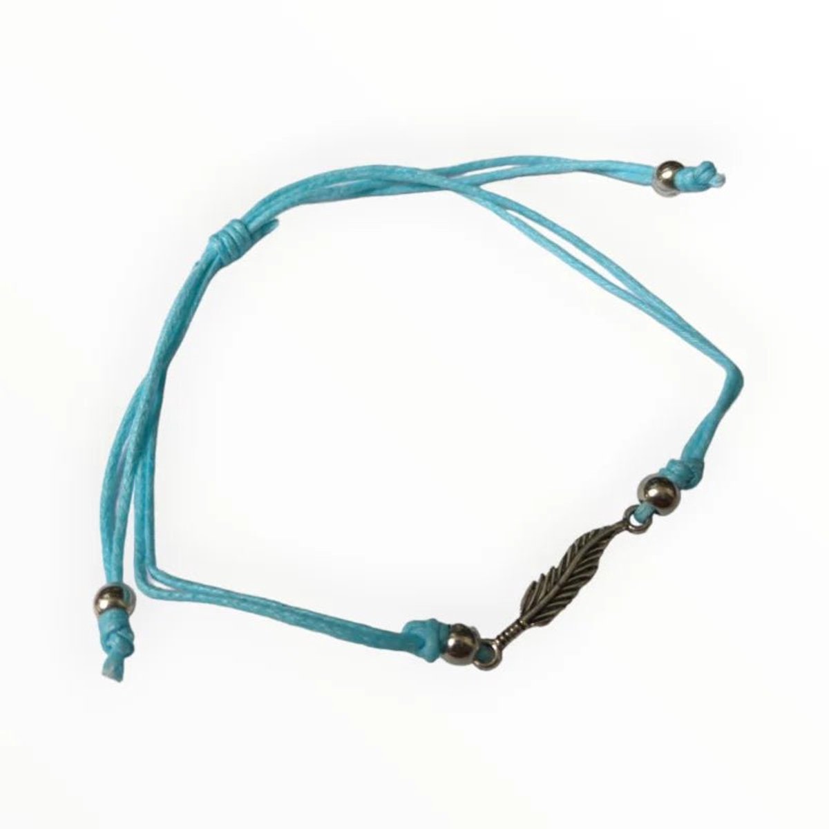 Armbanden verstelbare veertjes armband -Licht Blauw- kindersieraden