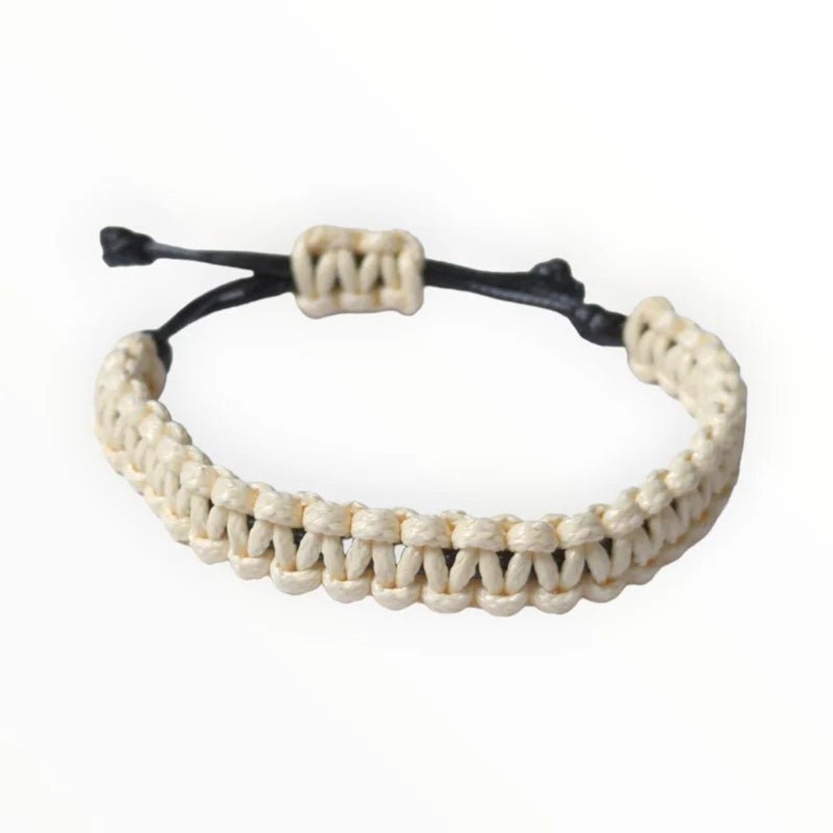 Aramat - verstelbare nylon armband - off white - uniseks design