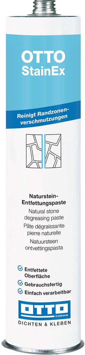Otto StainEx ontvettingspasta - 310 ml koker - beige - voor verwijderen vlekken op natuursteen