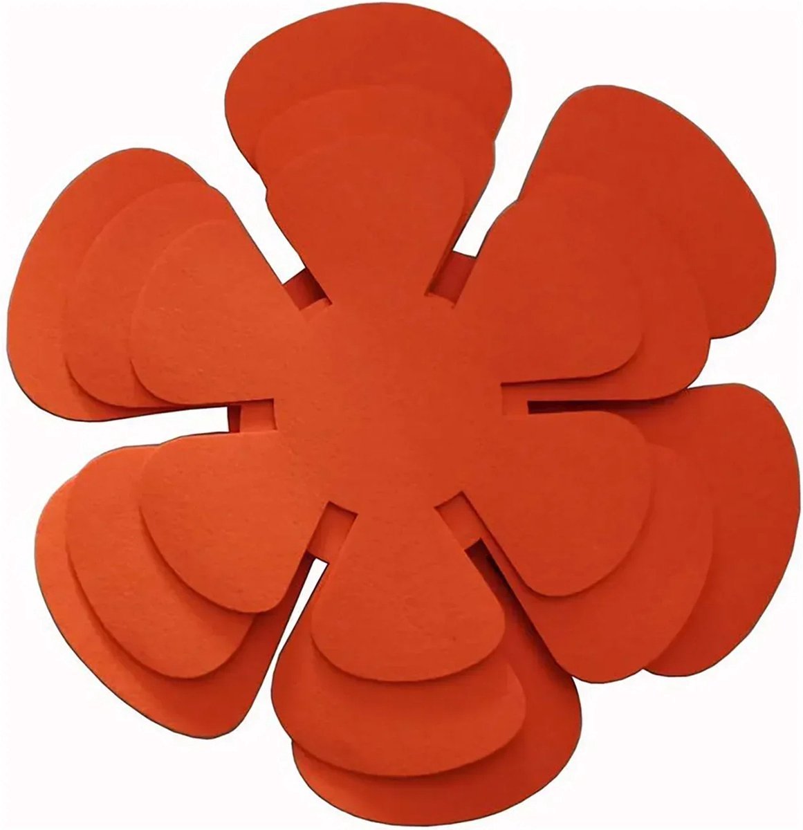 Pannenbeschermers set van 6 - Rood - 38cm - 35cm - 26cm - Panbeschermers - Beschermset - Geen krassen - Hittebestendig