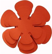 Pannenbeschermers set van 6 - Rood - 38cm - 35cm - 26cm - Panbeschermers - Beschermset - Geen krassen - Hittebestendig