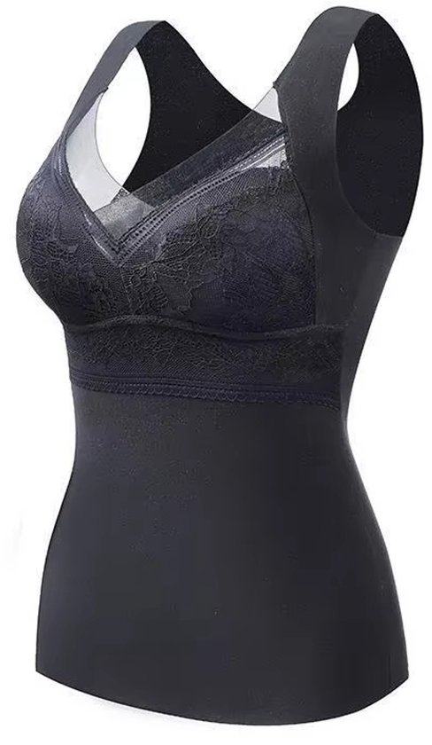 Thermisch Ondergoed Dames Plus Size XXXL(65-75KG) – Warme Thermo Top Vest voor Herfst en Winter – Thermisch Shirt, Lingerie, Binnenlaag & Warm Ondergoed