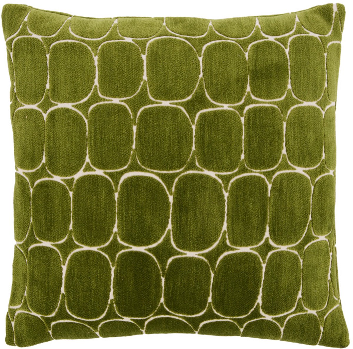 Sierkussen DOTHAN - Ø45x10 cm - Groen