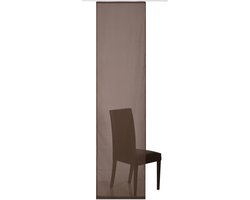 Elbersdrucke Schuifgordijn Feel Good Uni 245x60 cm bruin