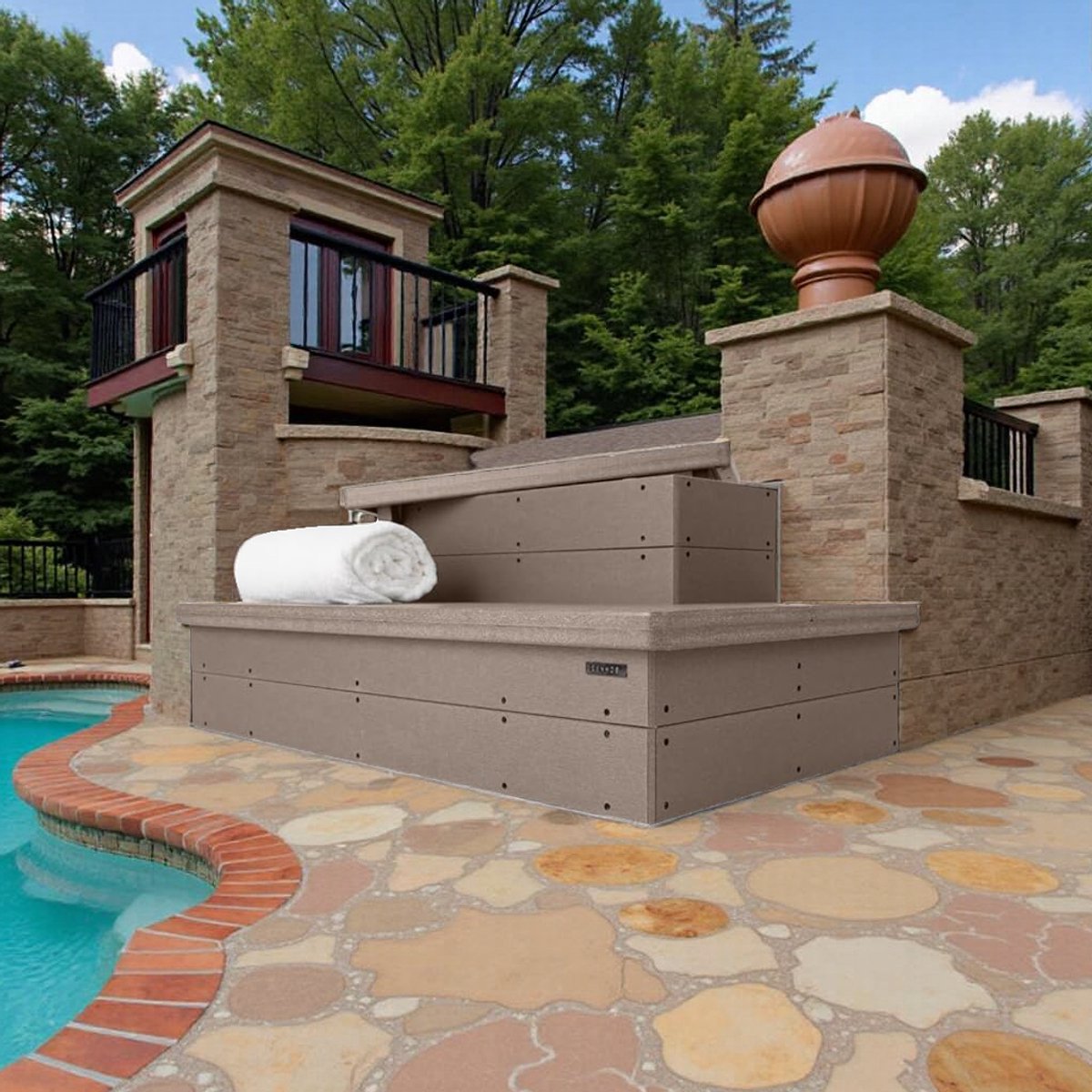 Whirlpool Trap met Opbergruimte - Luxe & Duurzame Spa Opstap - afbeelding 2