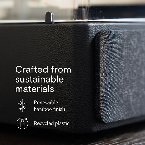 House of Marley Rise Up Bluetooth Platenspeler - Ingebouwde Speakers - Vinyl - Bluetooth Speakers - Auto-stop - Draadloos - Home Audio - Gemaakt van Duurzame Materialen
