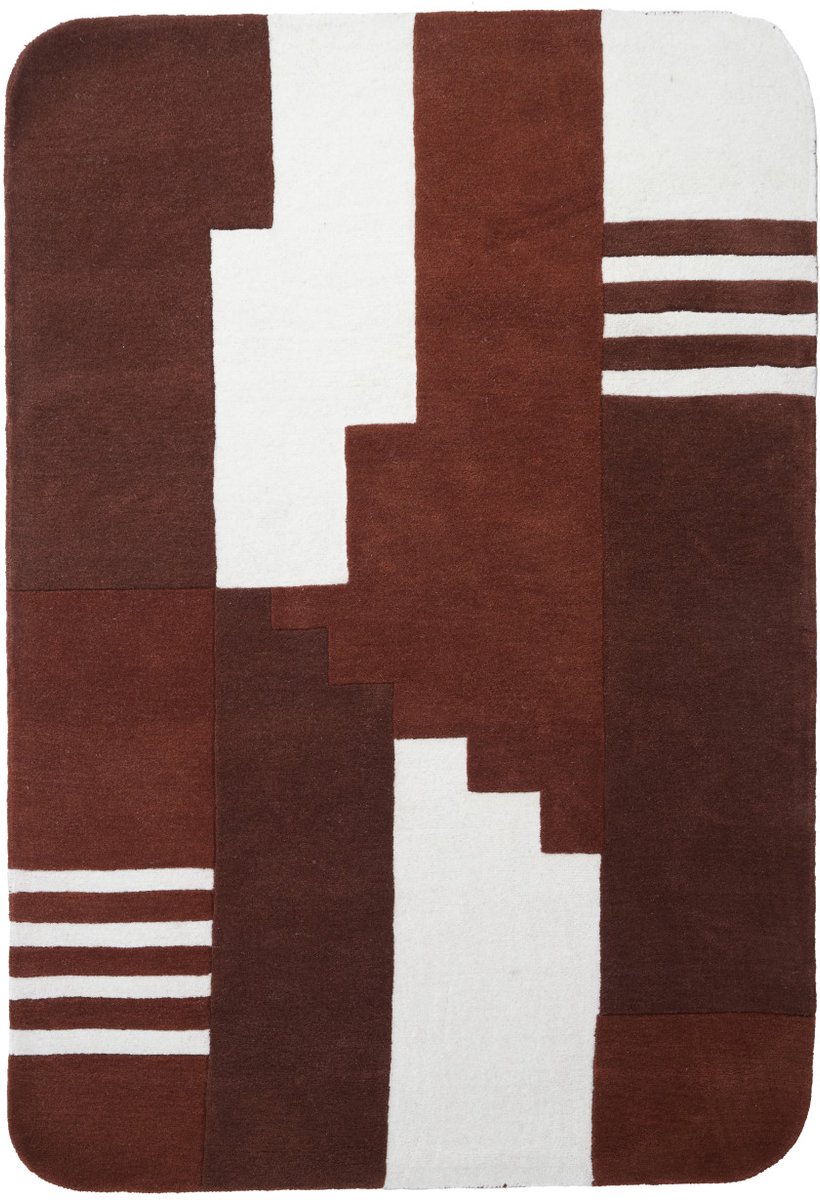 Vloerkleed SYLINA - 230x160x0.5 cm - Bruin