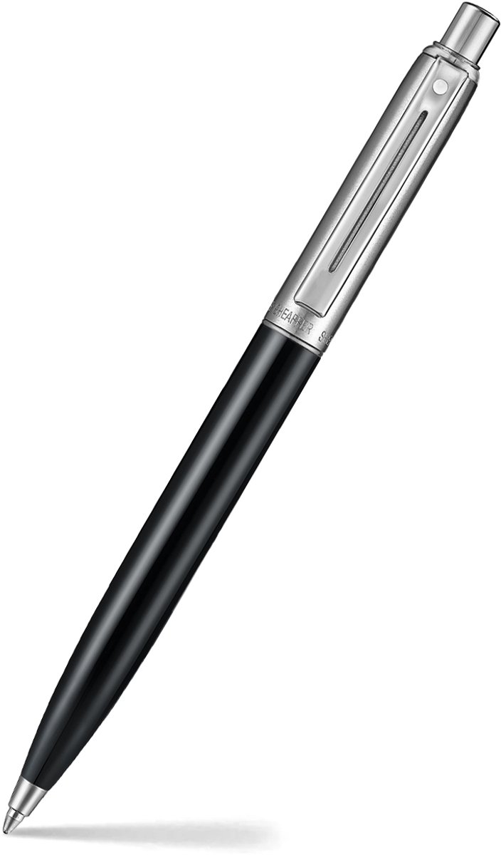 Sheaffer balpen - Sentinel 332 - glanzend zwart en gepolijst chroom met chroom gepolijste afwerking - SF-E233251