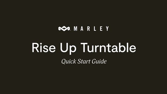 House of Marley Rise Up Bluetooth Platenspeler - Ingebouwde Speakers - Vinyl - Bluetooth Speakers - Auto-stop - Draadloos - Home Audio - Gemaakt van Duurzame Materialen