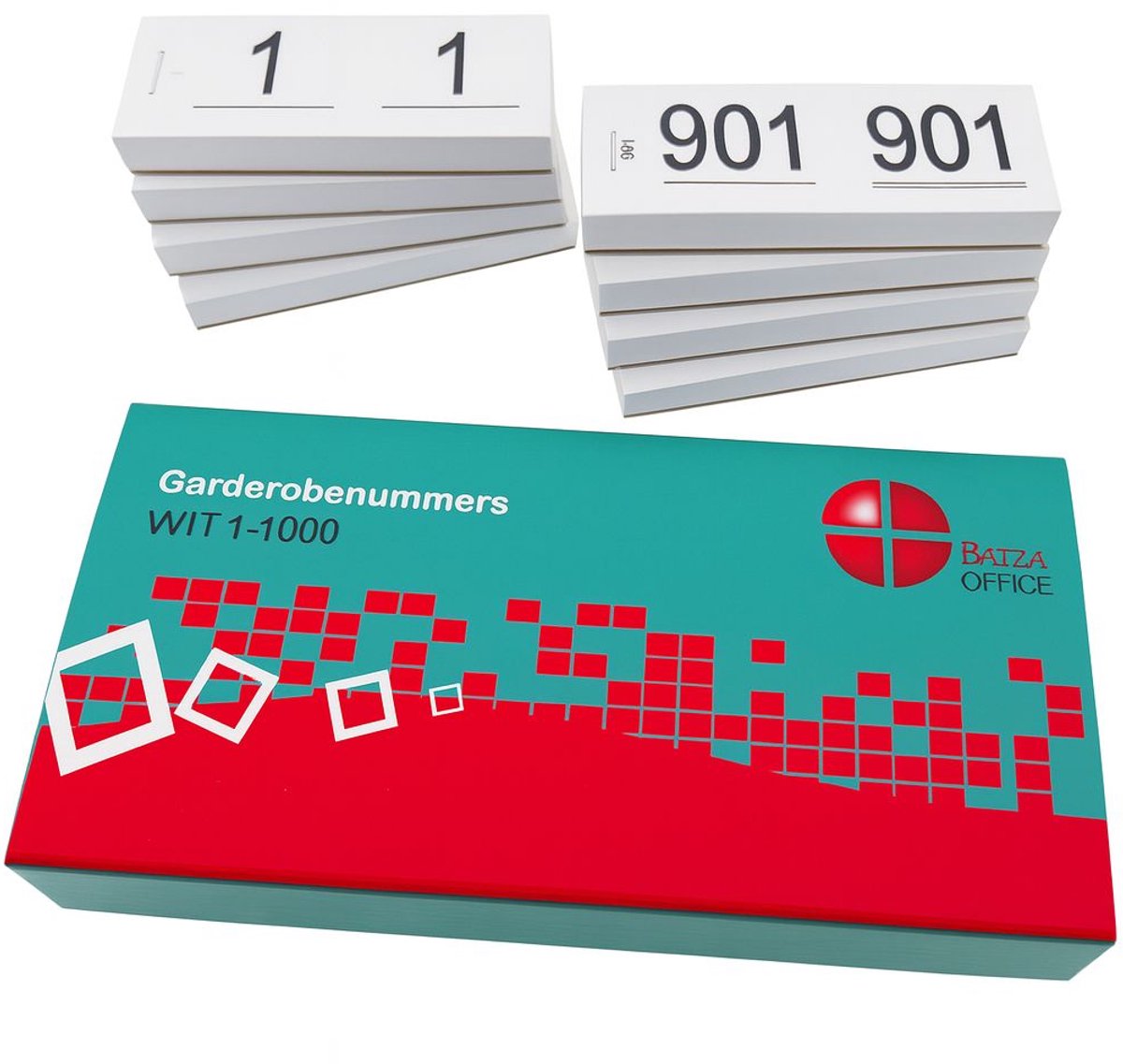 Event garderobenummers 100 stuks - dePartyShop