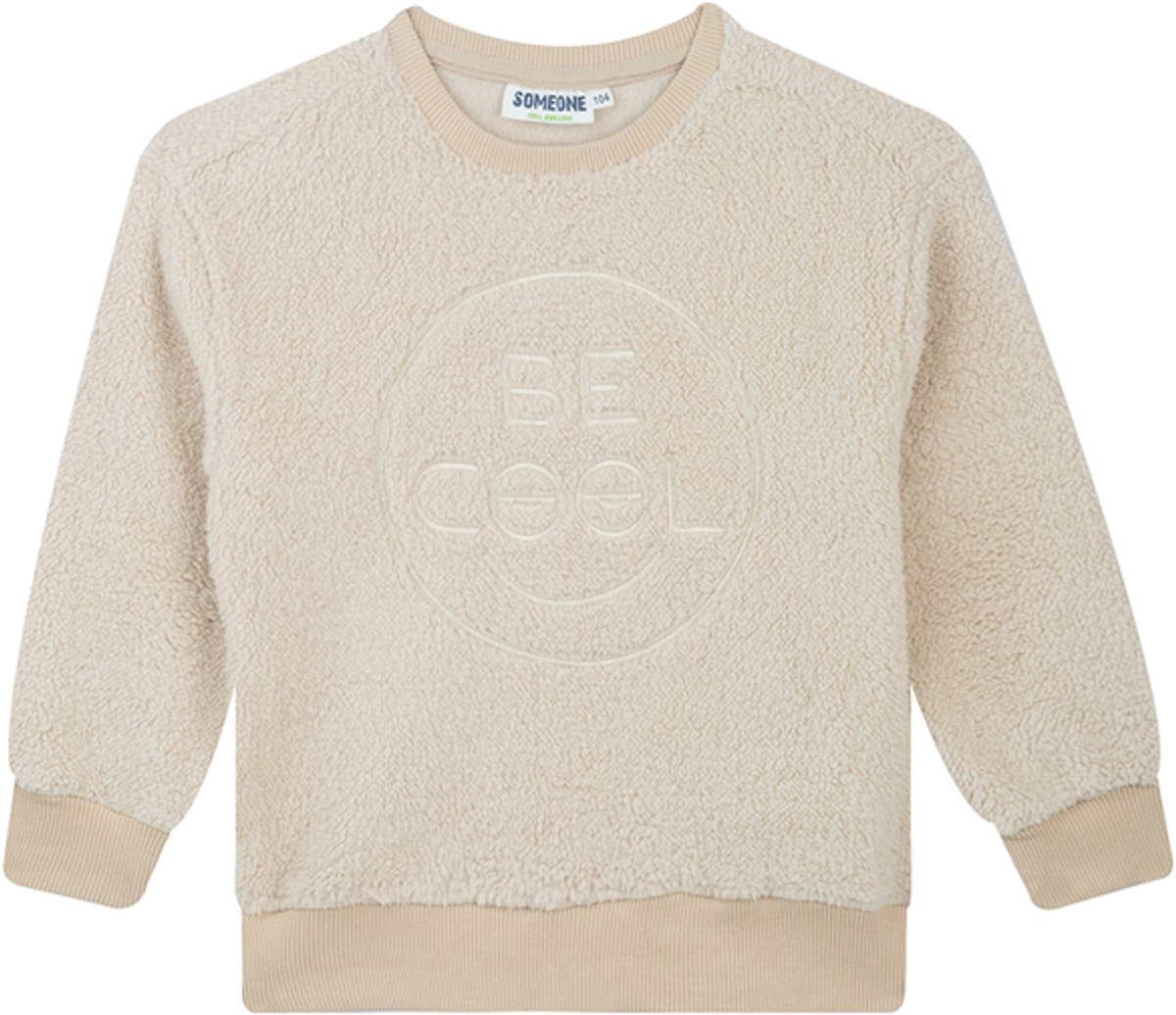 Someone XEBO-SB-16-E Jongens Trui - LIGHT BEIGE