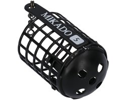 Mikado Voerkorf 5g – Loodvrije Feeder Korf met Bodem – Zwart – Method Feeder & Witvis