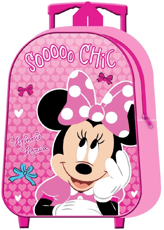 MINNIE MOUSE Sooo Chic Trolley Koffertje Vakantie Logeren Roze