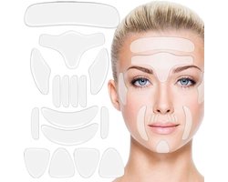 16x Anti Rimpel Pads Set - Anti-rimpelpads - Siliconen Anti-rimpelpleister - Hebruikbaar - Anti-rimpel Oogpads - Vrouwen - Nachtelijke Schoonheid - Anti Wrinkle Patches - voor Fijne Lijntjes en Rimpels - Geschikt voor Voorhoofd, Onder de Ogen, Wangen