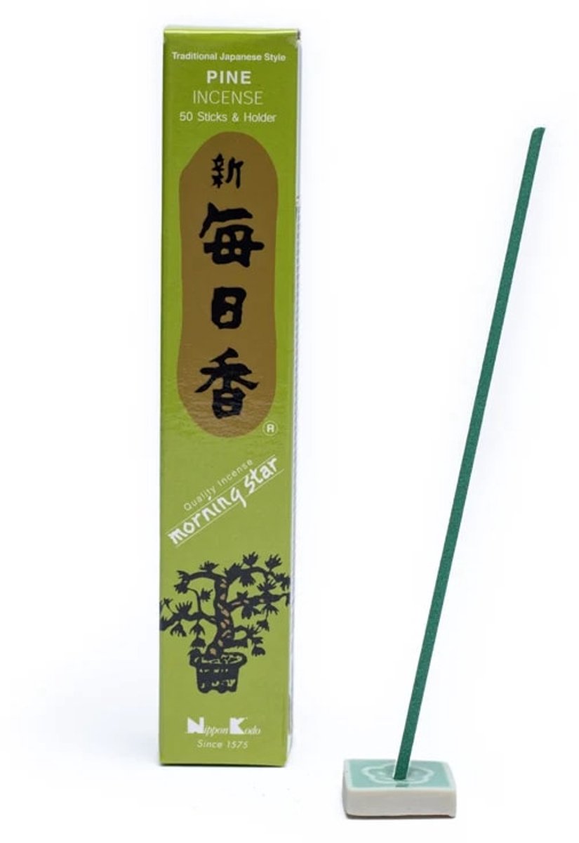 Morning Star wierook - Pine - Nippon Kodo 3 x 50 stuks - Dennengeur wierook