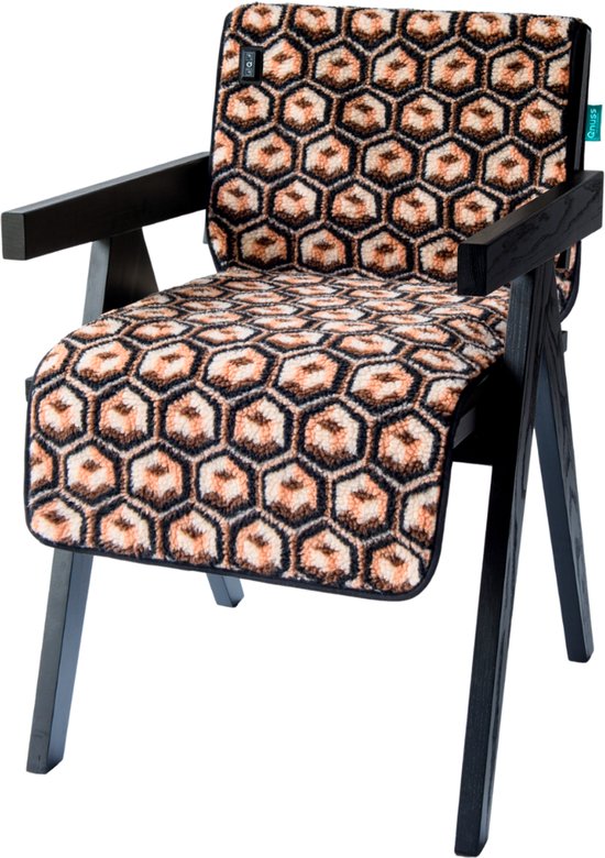 Qnuss Infrarood Warmtedeken Draadloos 135x45 cm Retro Cube - Qnuss - €139,00