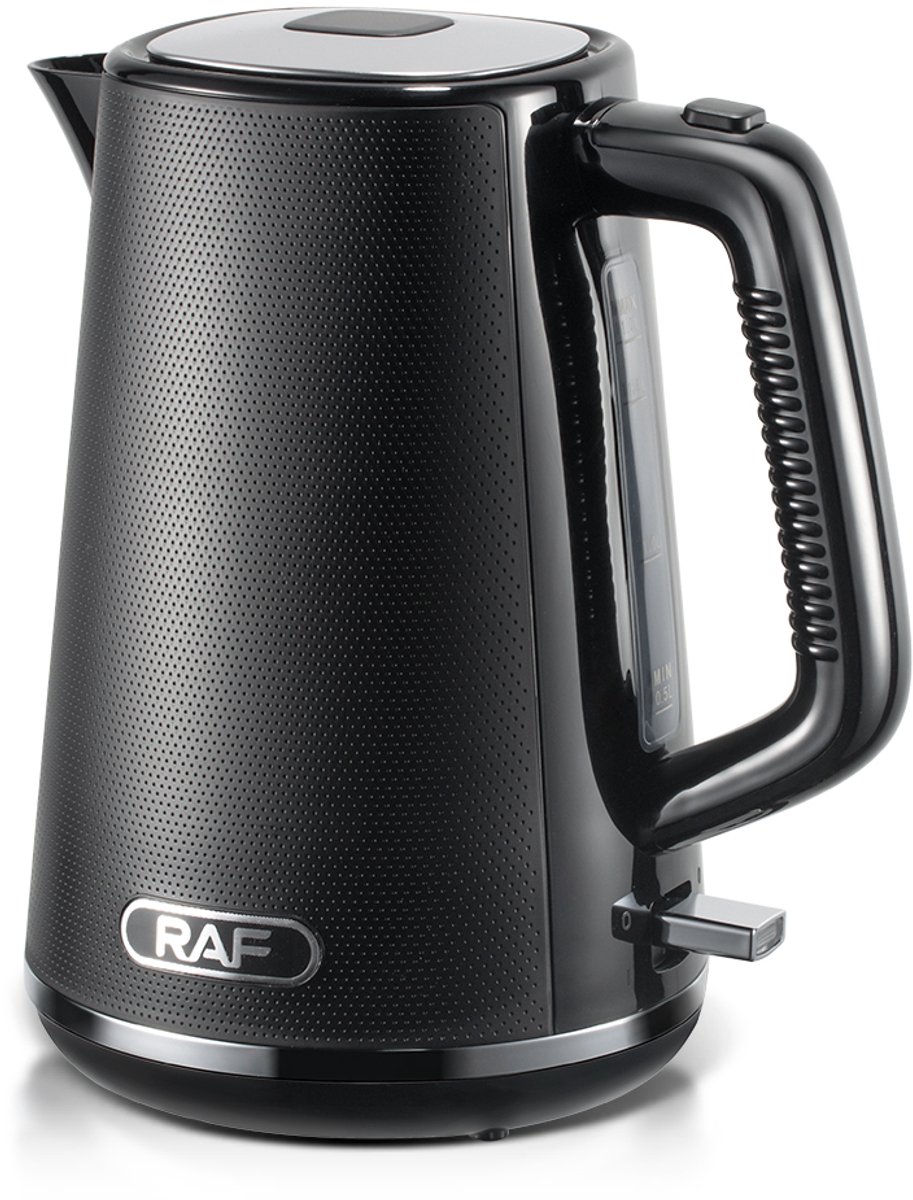 Elektrische Waterkoker 1.7L – 2200W – Dubbelwandige RVS Theepot – Automatische Uitschakeling – Moderne Water Boiler