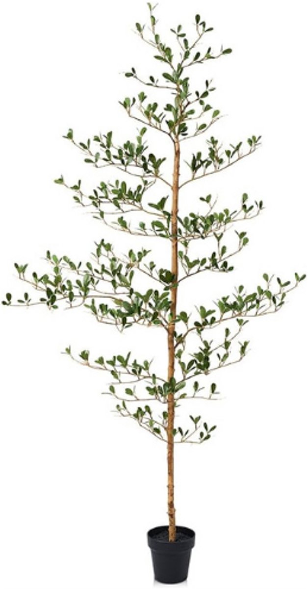 BOG Kunstplant 150 Cm - Grote Balkon Decoratie - Kunstplanten Als Echt - 273 Bladeren - UV Bestendig - Verstelbare Echte Houten Takken - Woonkamer - Kantoor - Buiten Decoratie Voor Stijlvolle Ruimtes GROEN