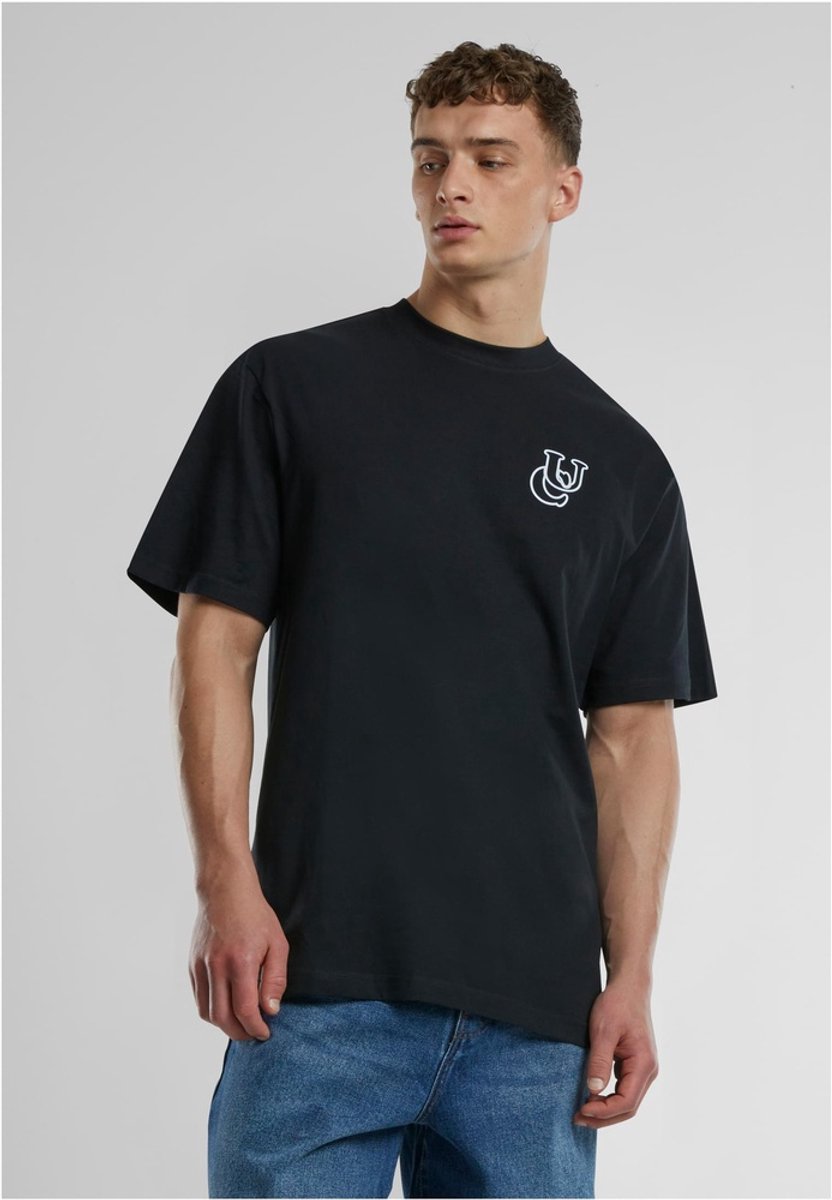 Urban Classics UC Shiny Logo Tall Heren T-shirt S Zwart