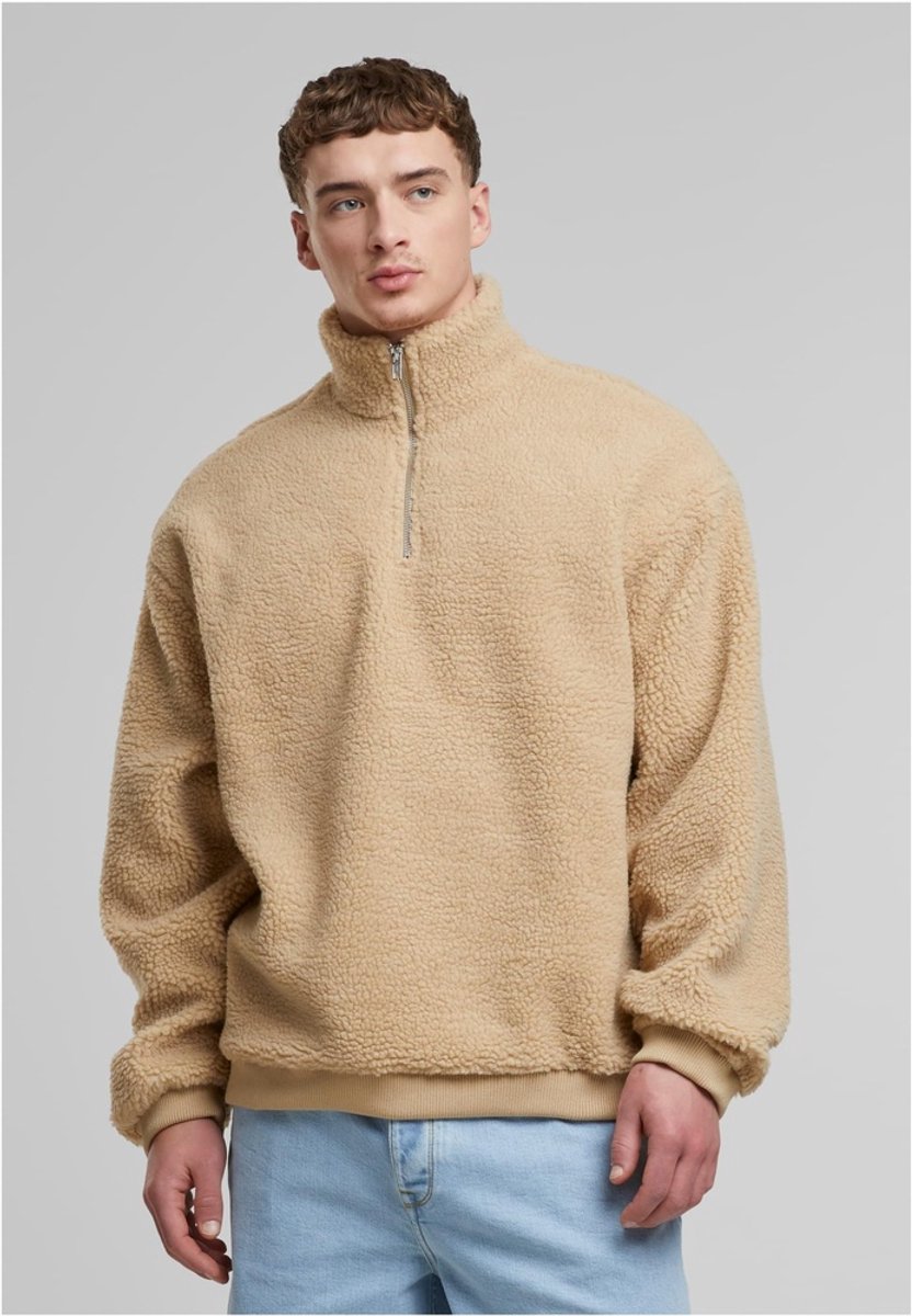 Urban Classics Oversized Teddy Troyer Sweater/trui 3XL Beige
