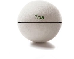 Set van 6 XL Drogerballen – 100% Natuurlijke Schapenwol – Duurzame en Herbruikbare Wasdrogerballen – Anti-Kreuk – Bespaar Energie – Fris Resultaat