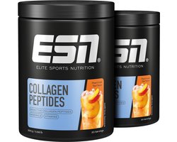 ESN ESN Collagen Peptides, Peach Iced Tea, 2 x 300 g – 40 Porties - - Collageenpoeder met Vitamine C & Mineralen - 40 stuks
