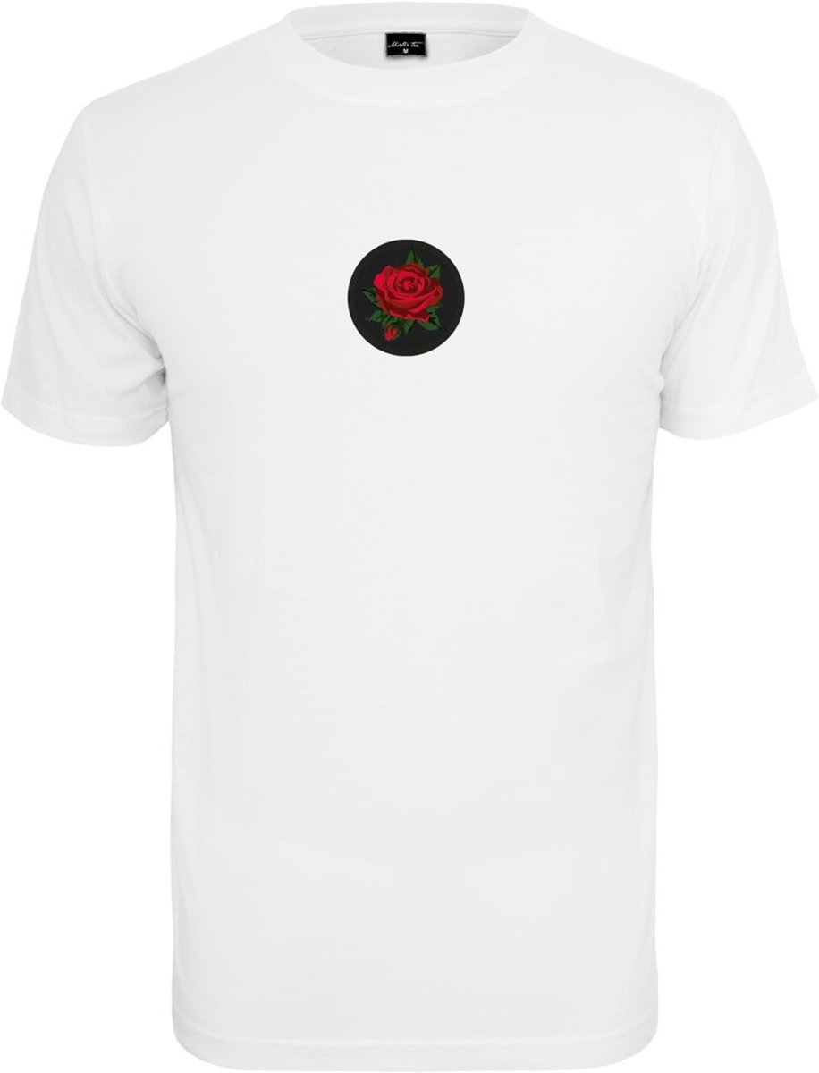 Mister Tee Rose Patch Heren T-shirt XS Zwart