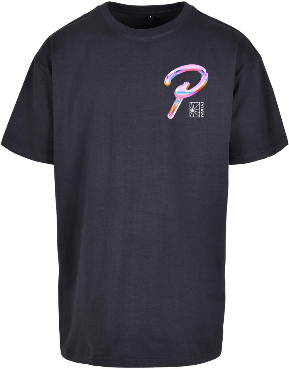 Mister Tee Prisma Oversize Heren T-shirt XS Donkerblauw