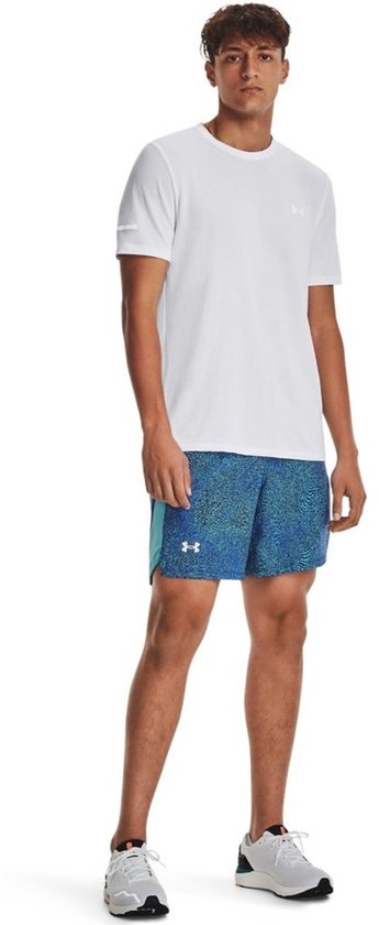 Under Armour - T-shirt sans couture Stride blanc.