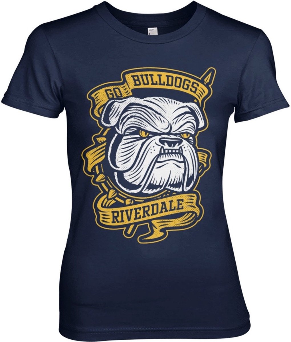 Riverdale Go Bulldogs Girly Tee Damen T-Shirt Navy-XL