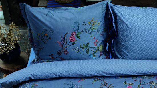 Pip Studio Bustani dekbedovertrek - Tweepersoons - 200 x 200/220 cm - Blauw