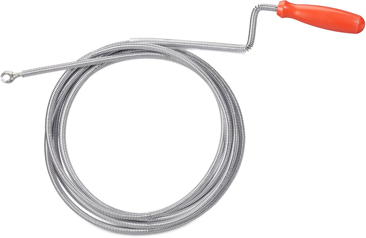 2x ontstoppingsveer klauw - gootsteenontstopper - rioolveer 3 m - douche - wc